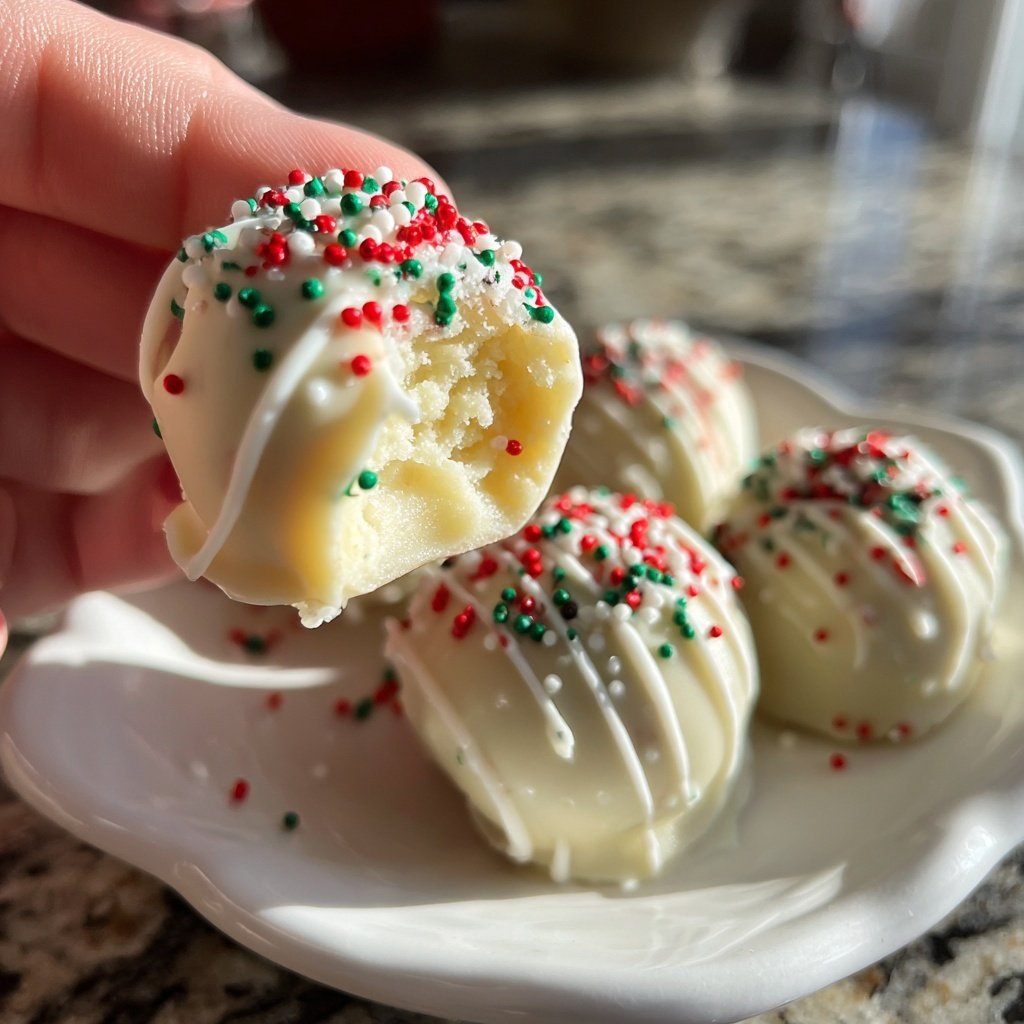 Quick Christmas White Oreo Balls