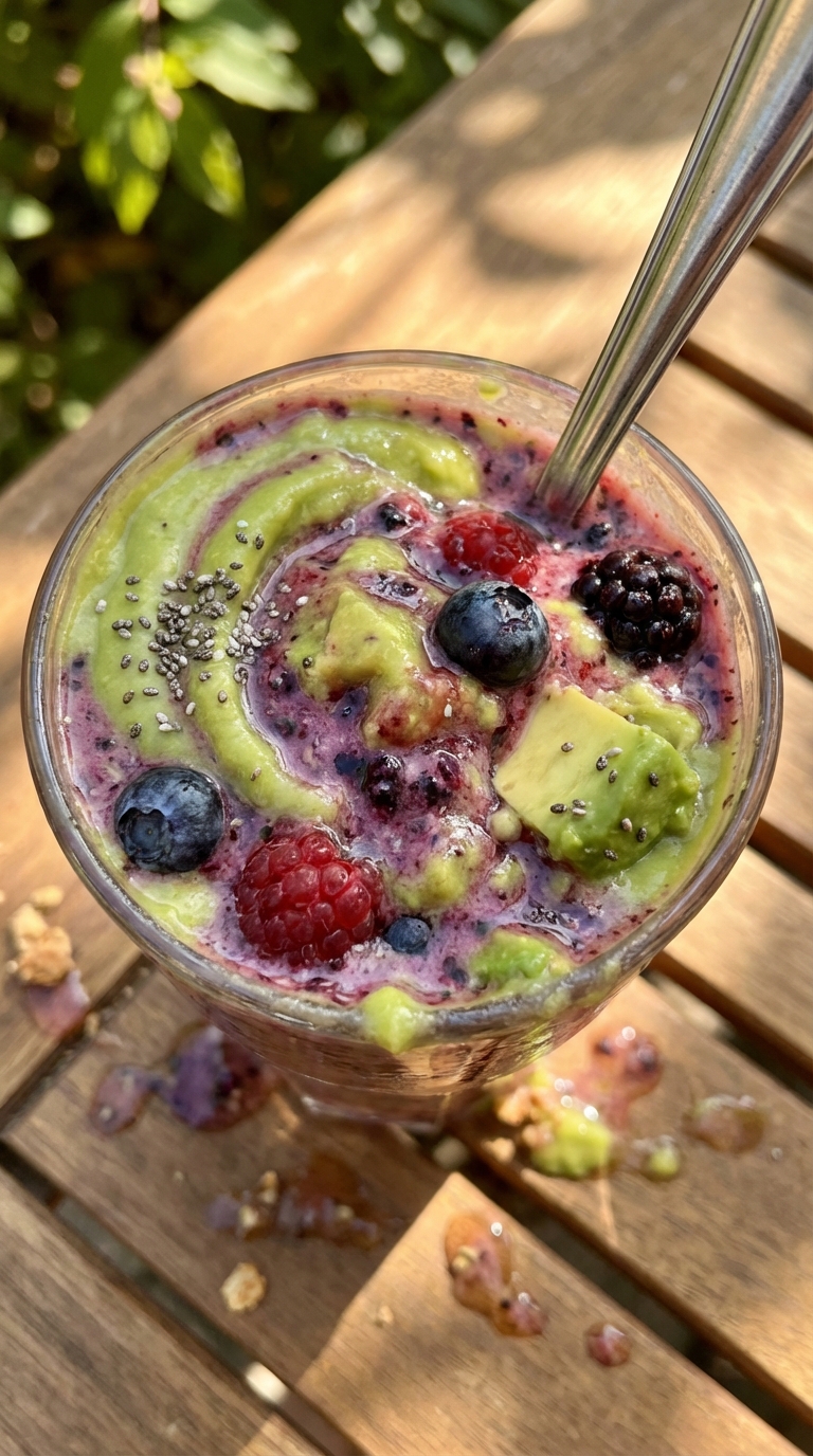 Avocado Berry Smoothie Delight