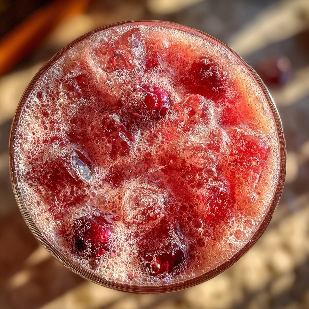 Cranberry Vanilla Frost Fizz