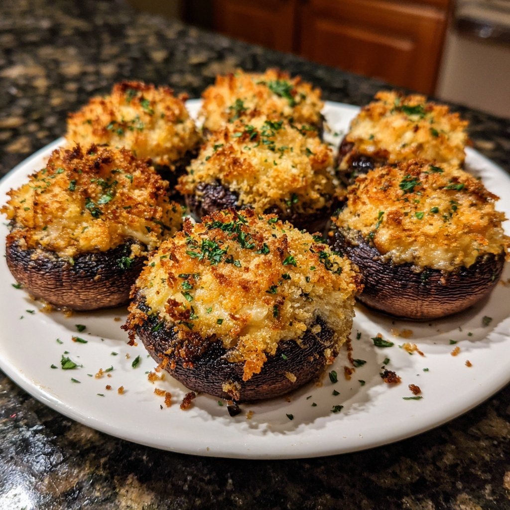 Stuffed Mushrooms Panko Breadcrumb