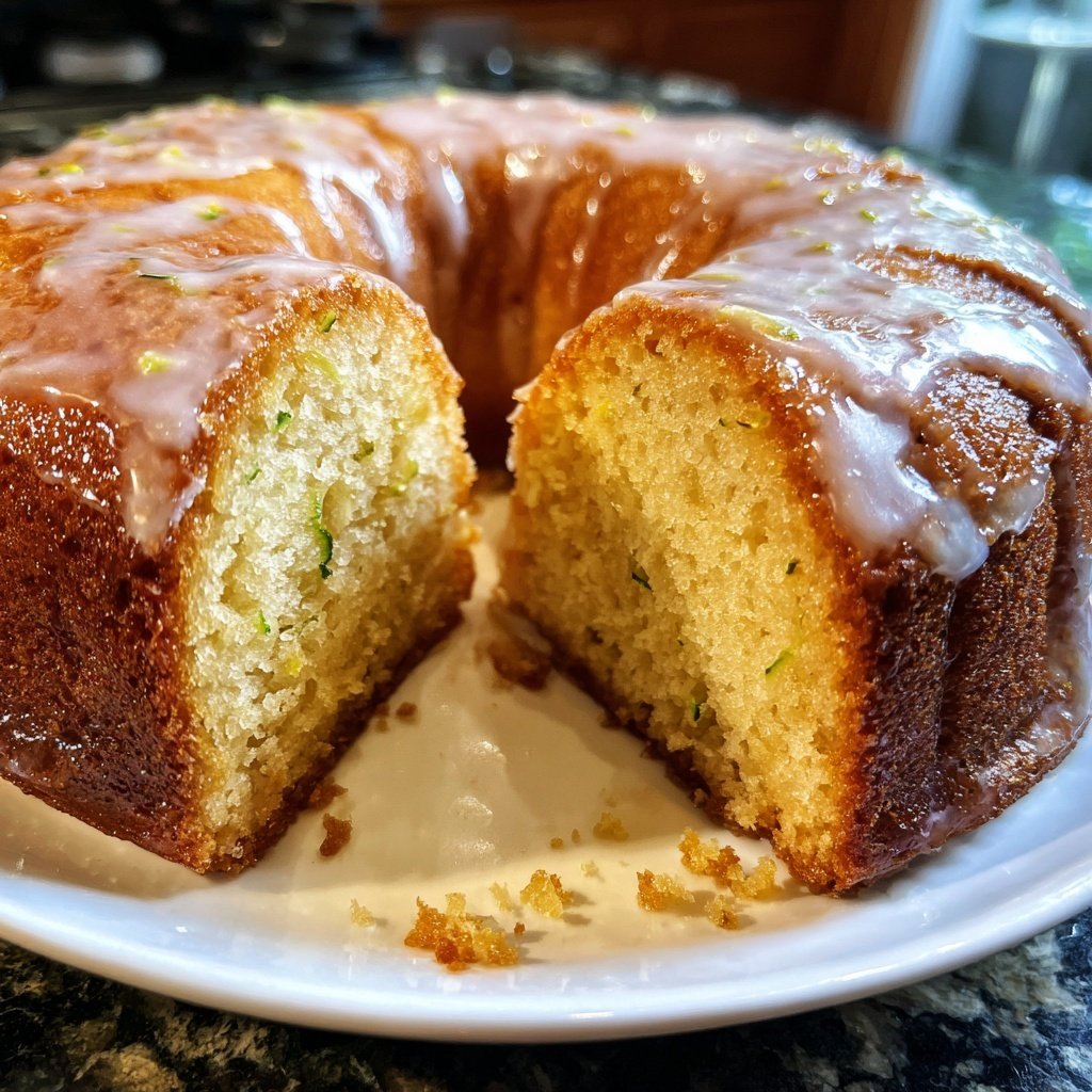 Zucchini Lemon Drizzle Cake