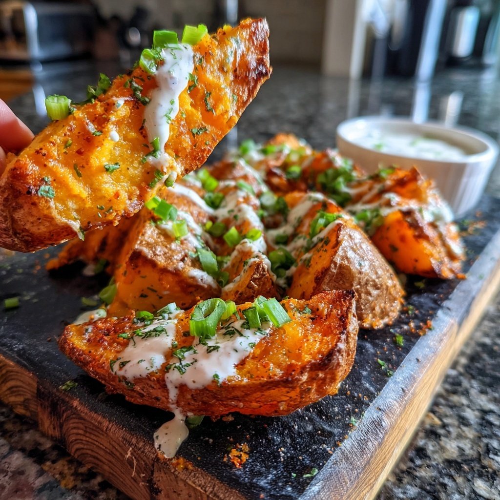 Buffalo Ranch Potato Wedges