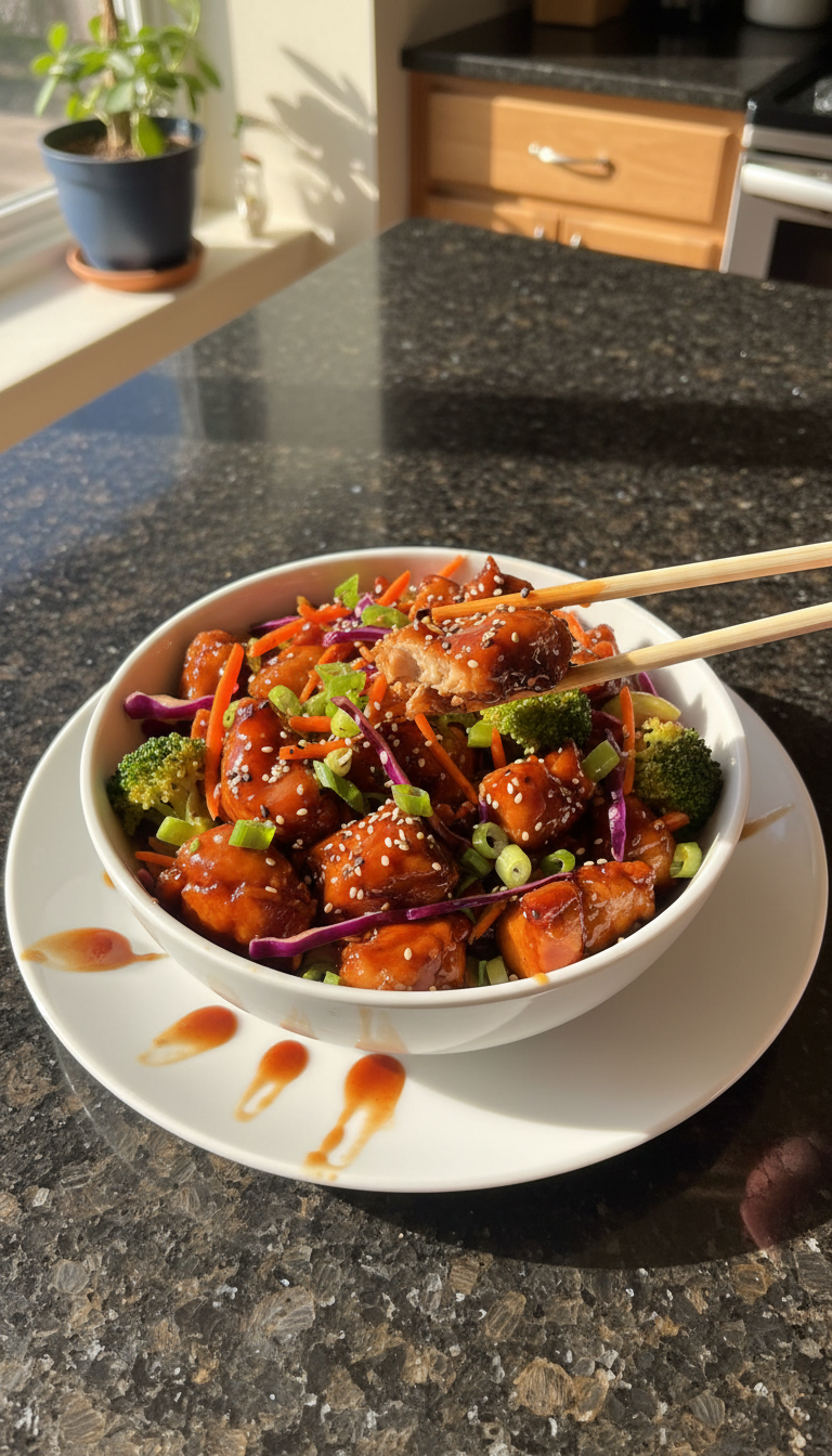High Protein Teriyaki Chicken Bowl