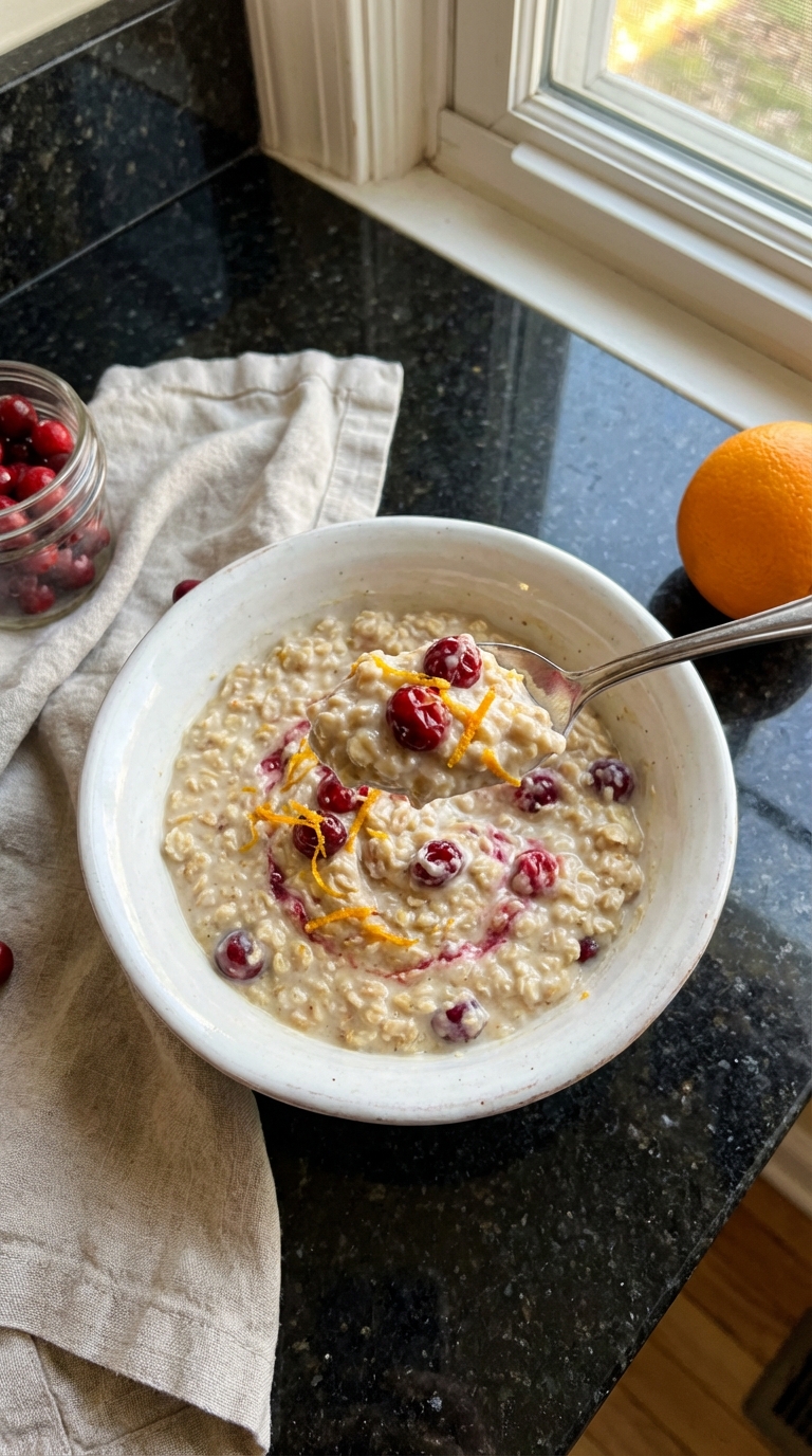 Cranberry Orange Overnight Oats
