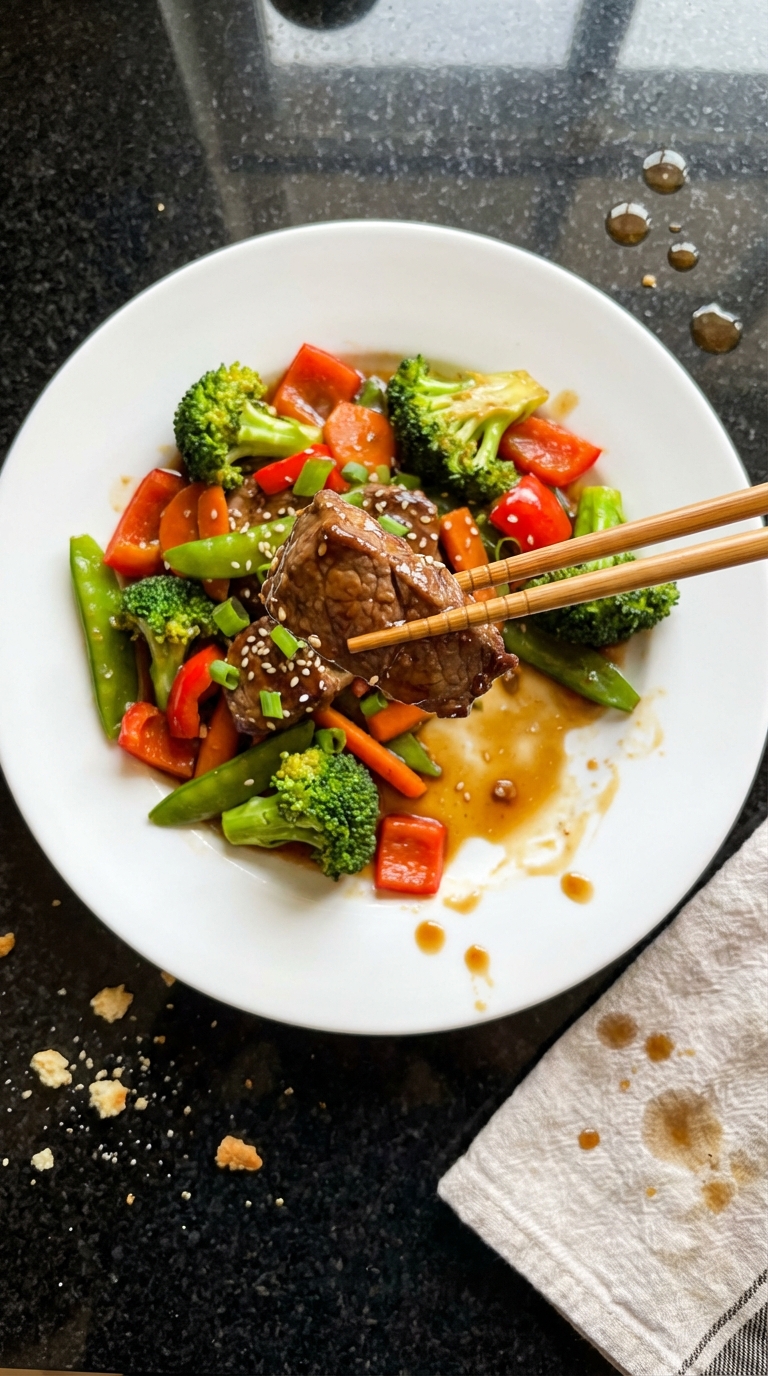 Teriyaki Filet Mignon Stir-Fry