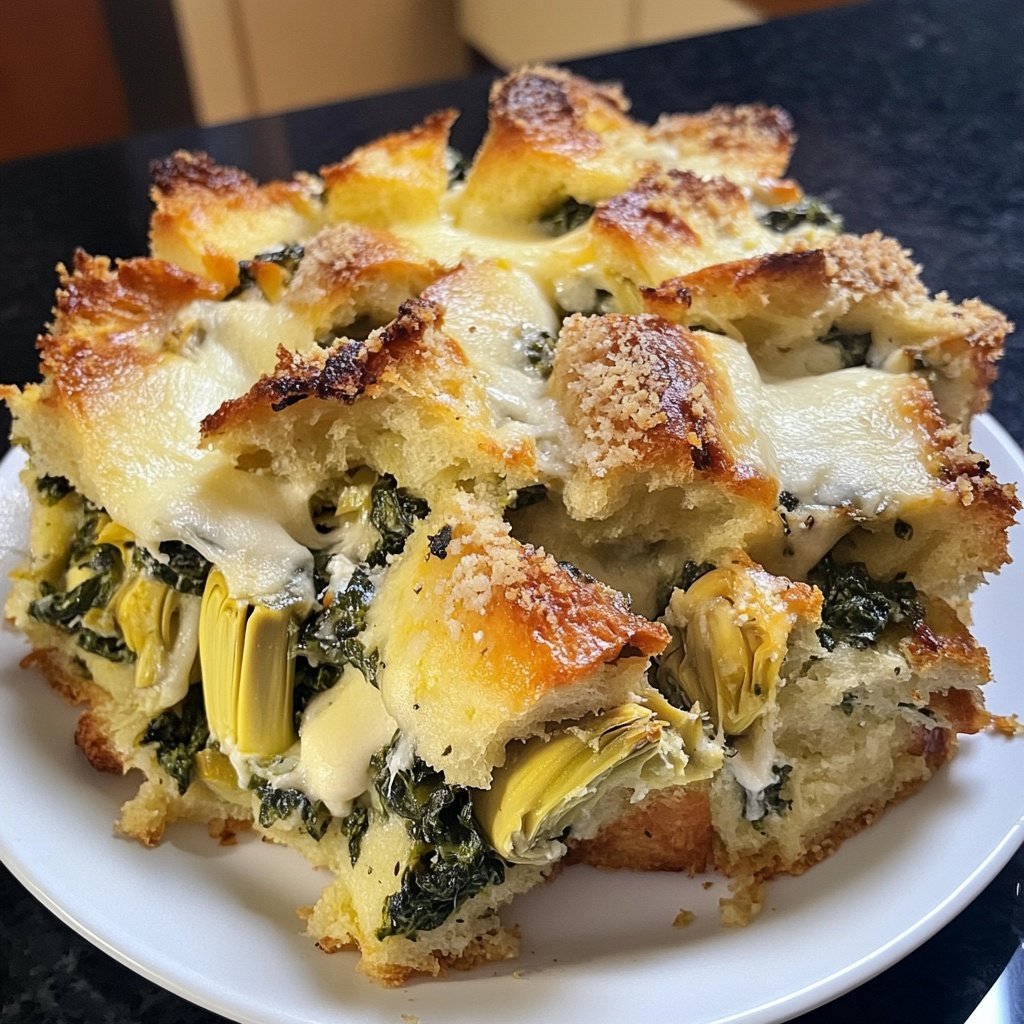 Spinach Artichoke Strata