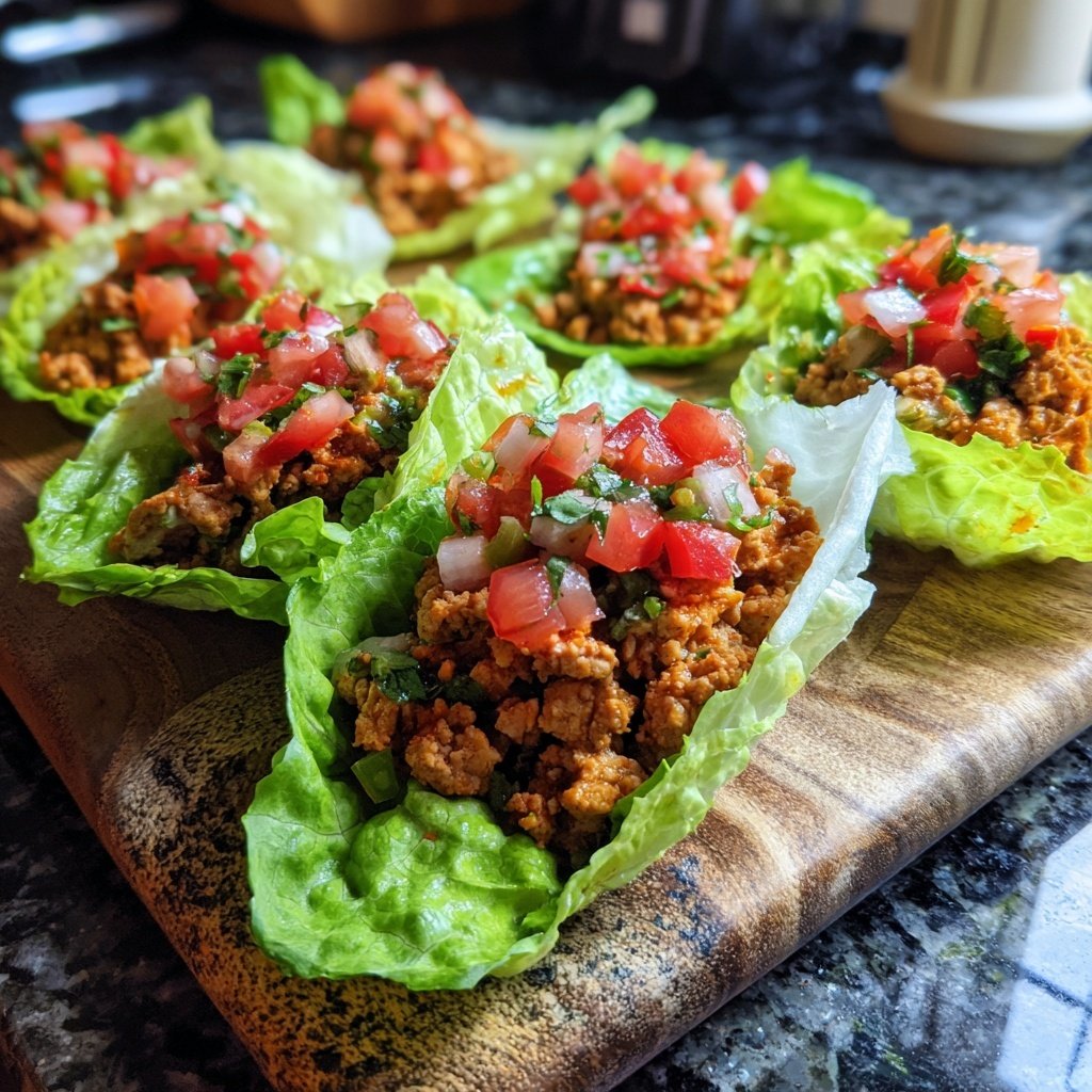 High Protein Taco Lettuce Wraps