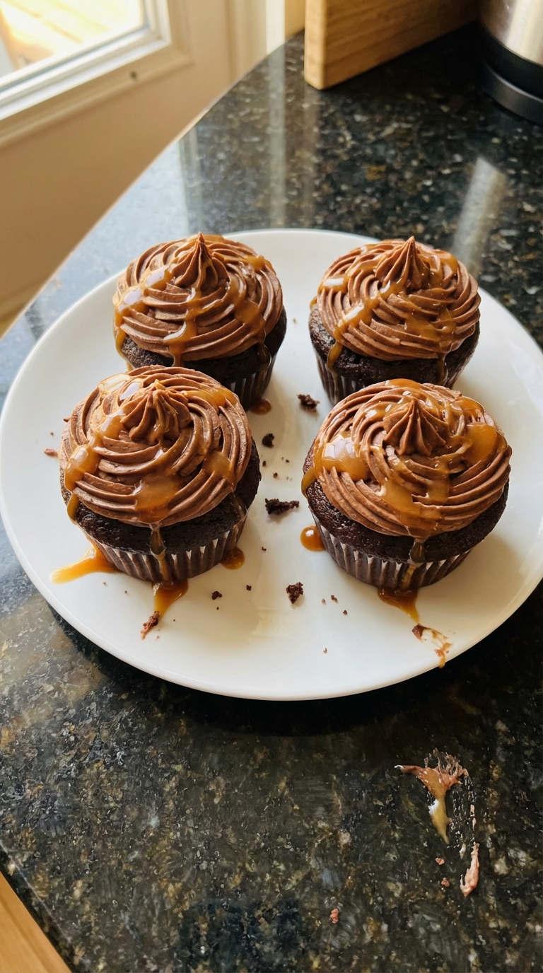 Chocolate Caramel Cupcakes