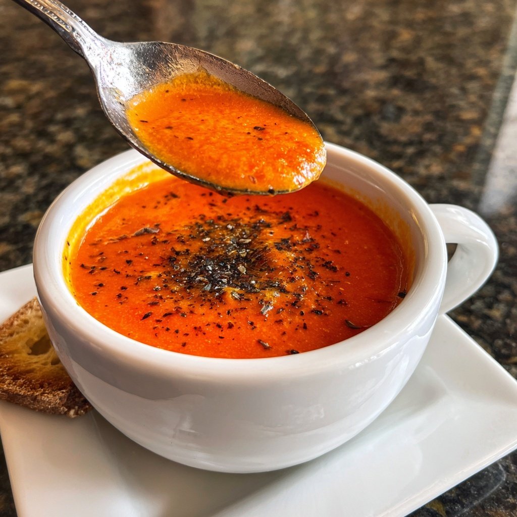 Roasted Red Pepper Soup Creamy