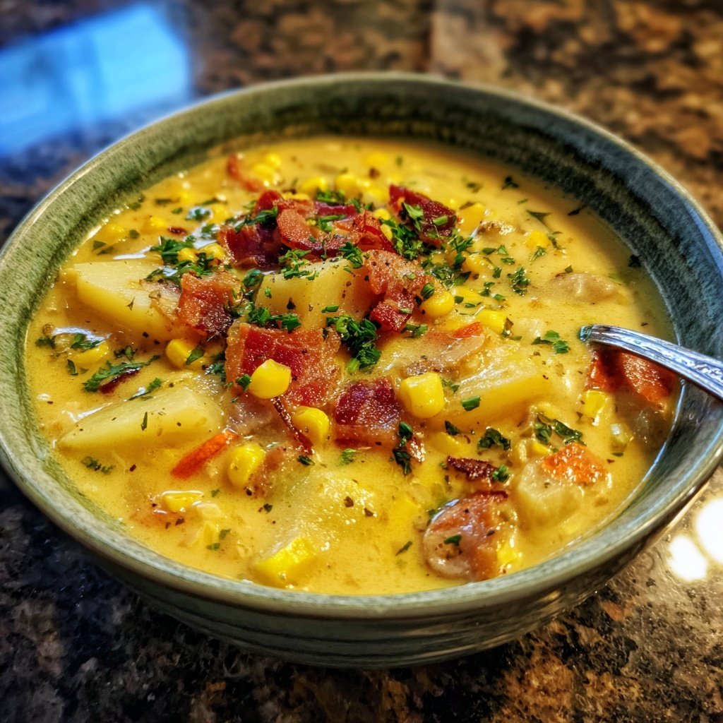Flavorful Corn Chowder Delight