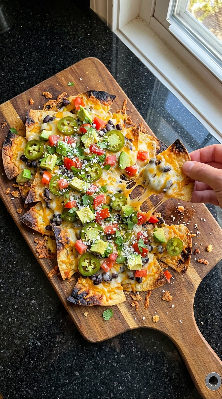 Veggie Loaded Nachos Fiesta