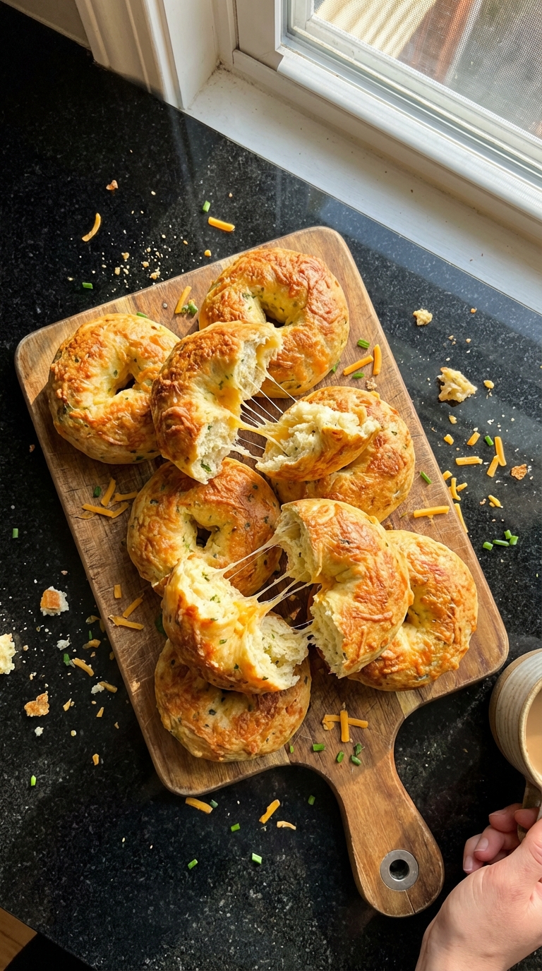 Cheddar Chive High-Protein Bagels