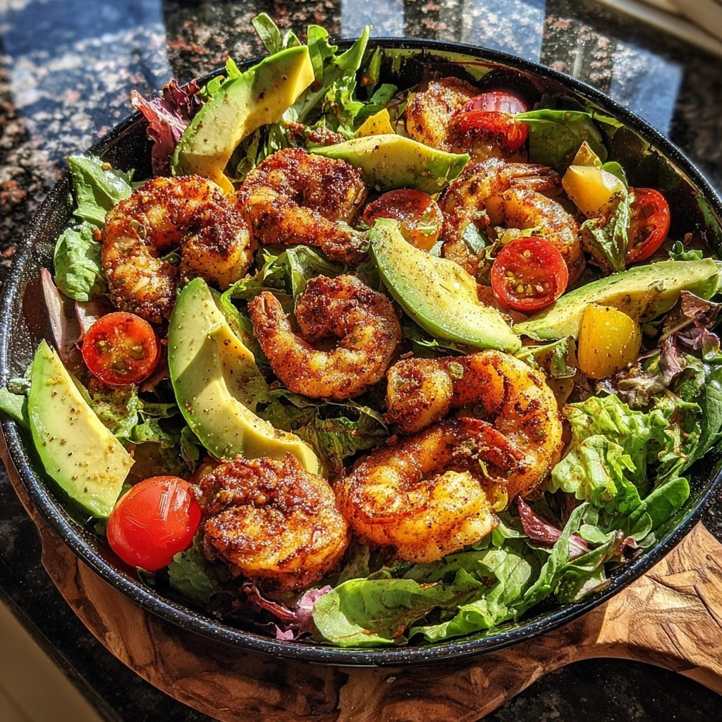 Fresh Spring Salad with Shrimp