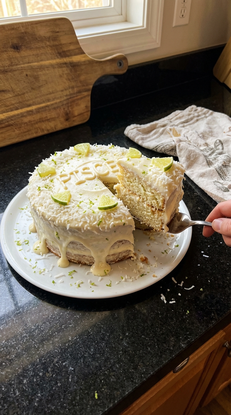 Coconut Lime Pisces Cake